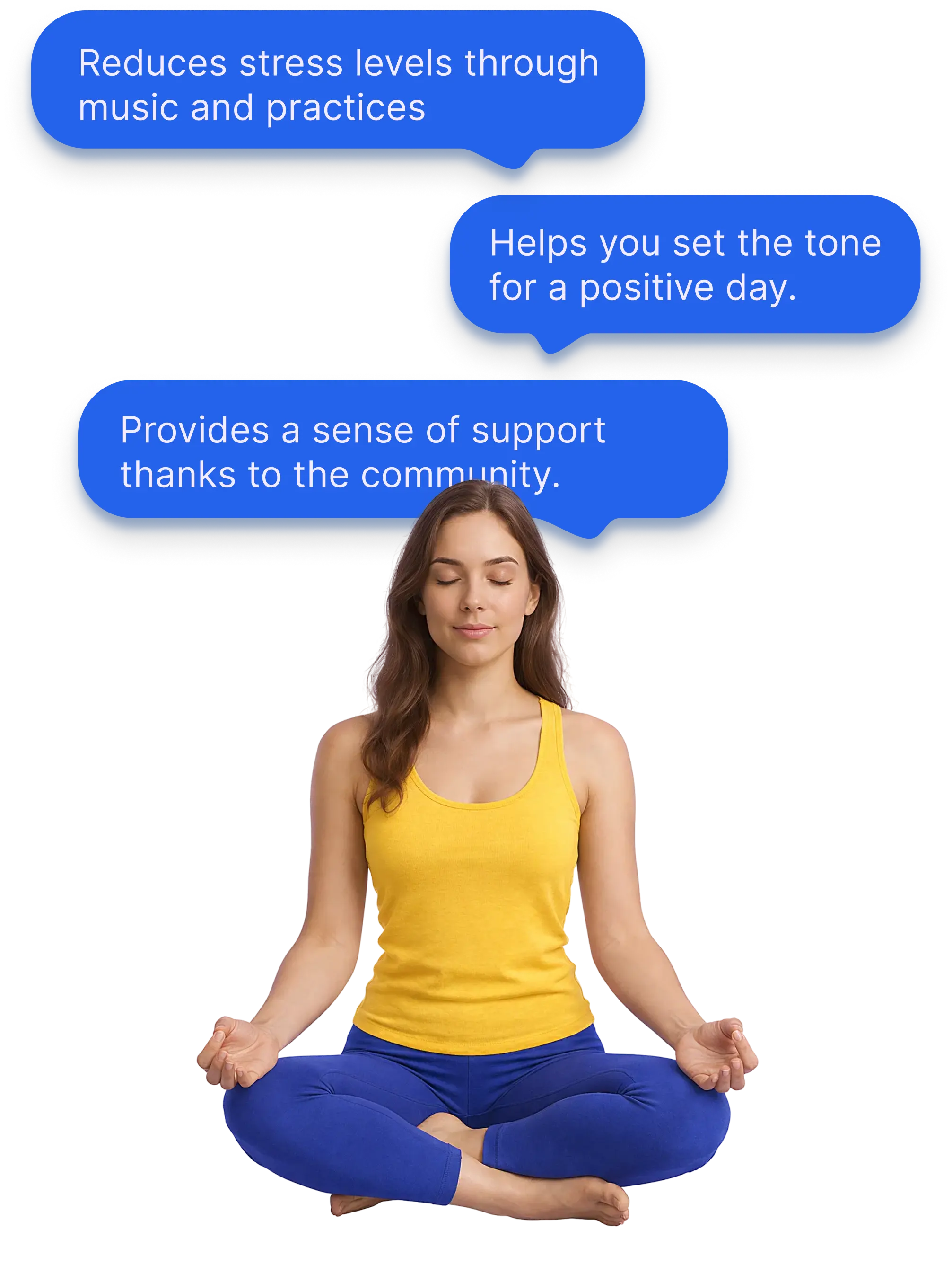 Affirmation App marketing screenshot: Feel Calm