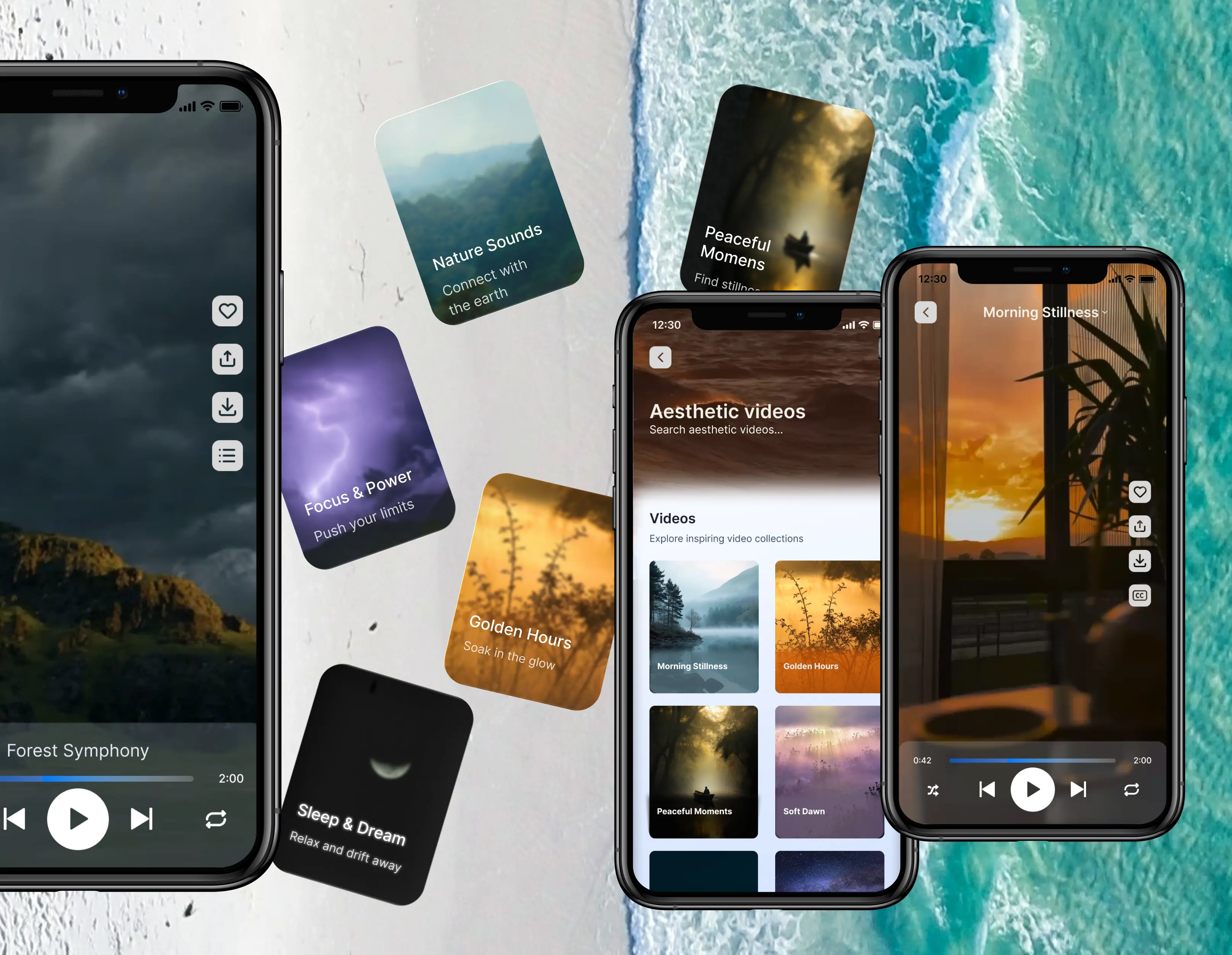 Marketing screenshot: Find Your Inner Calm / Peace Anytime You Need